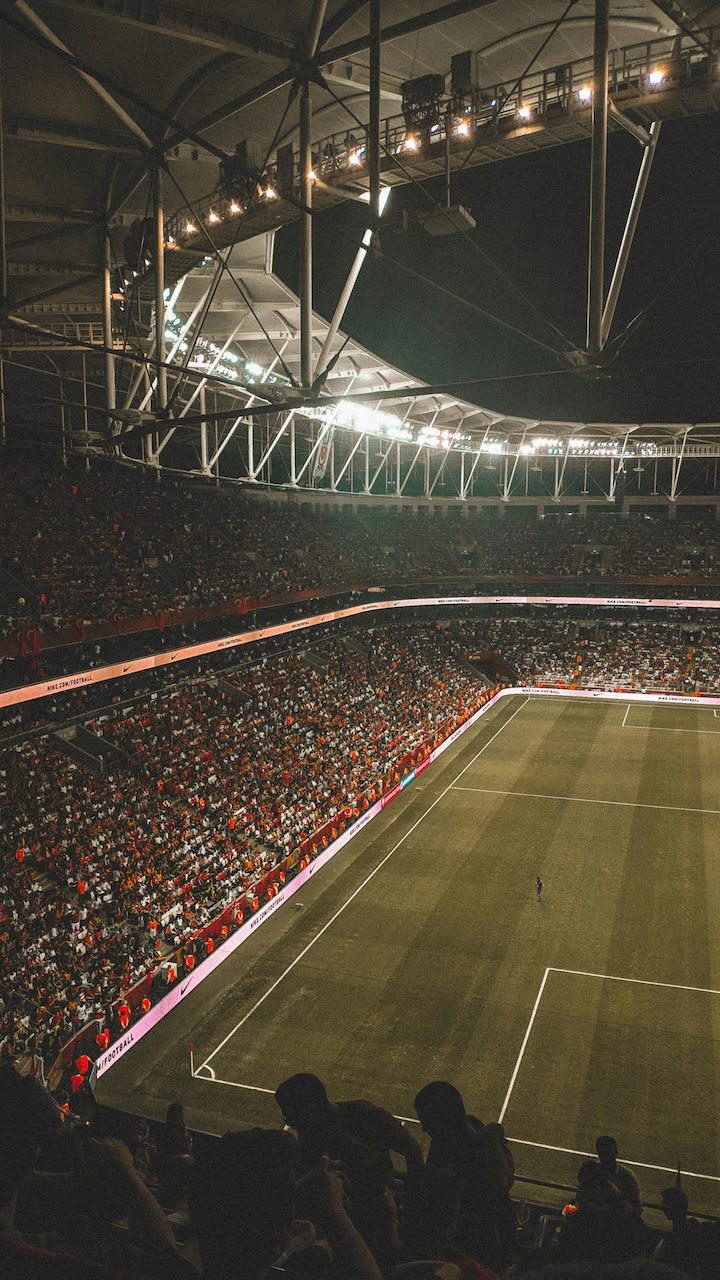 A football stadium